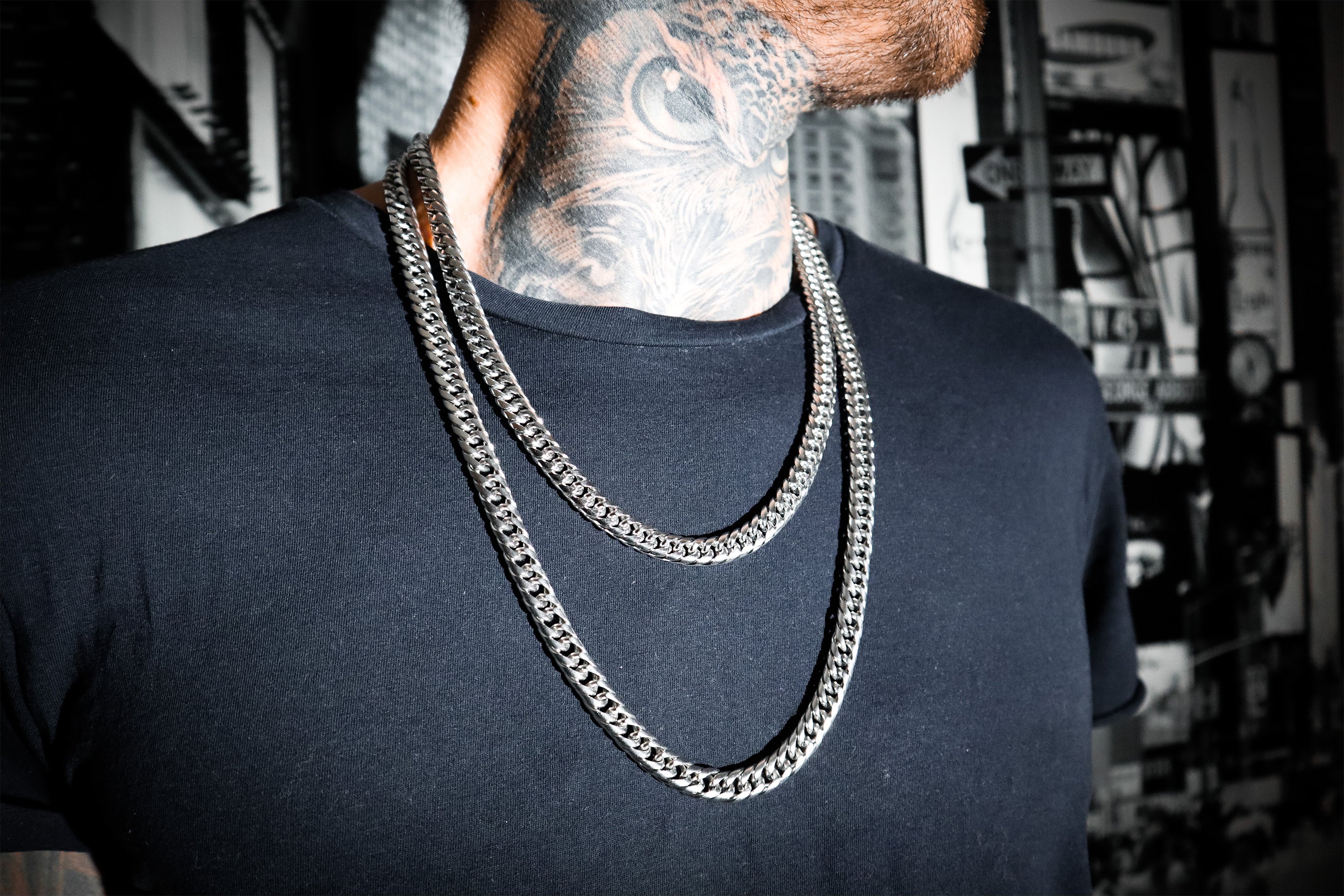 Fishbone Cuban Double Chain Set - Streetice