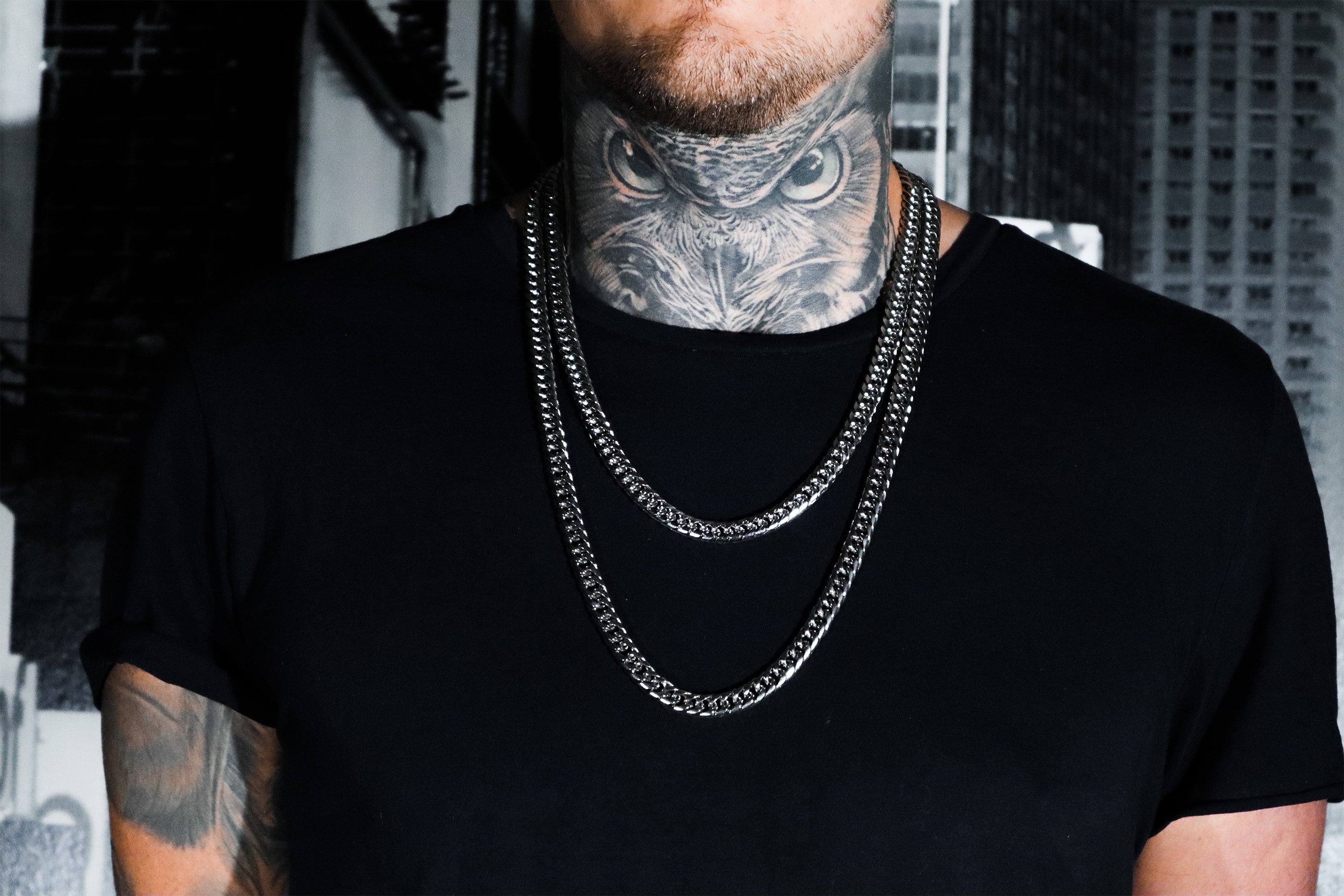 Fishbone Cuban Double Chain Set - Streetice