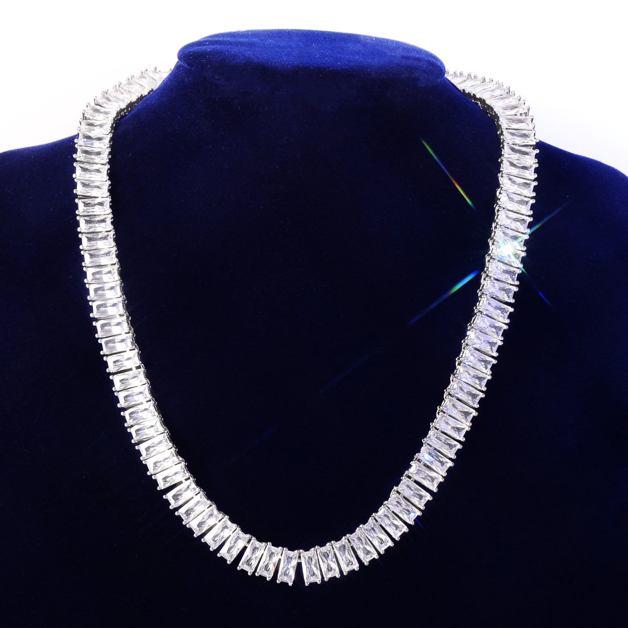 Baguette Necklace Chain - Streetice
