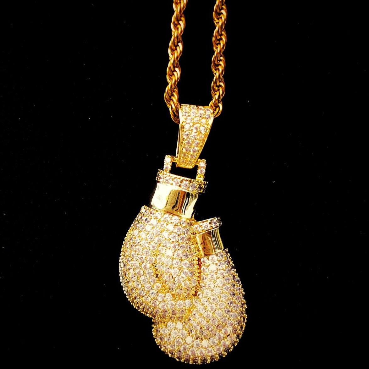 Iced Boxing Gloves Pendant - Streetice