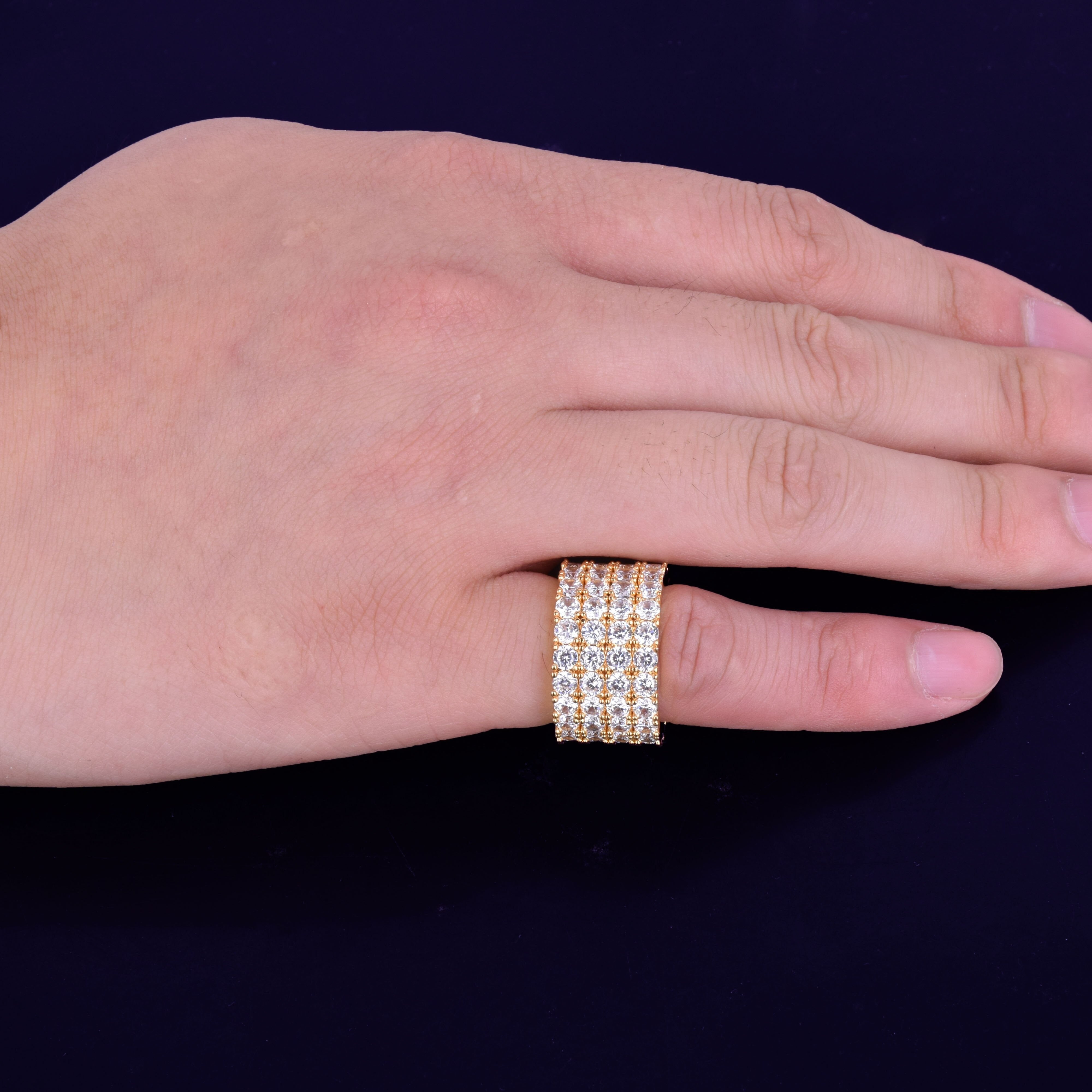 Four Row Eternity Band RIng - Streetice